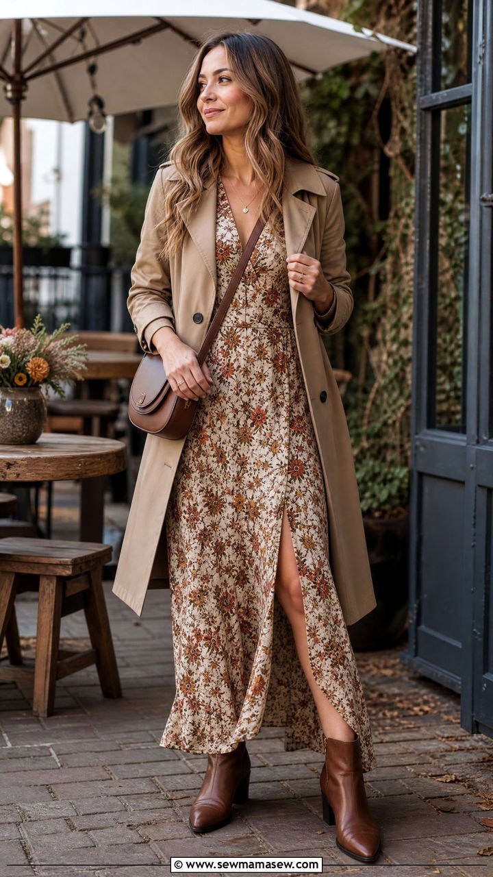 Maxi Dress With Ankle Boots Outfit - 35 maxi dress outfits ideas