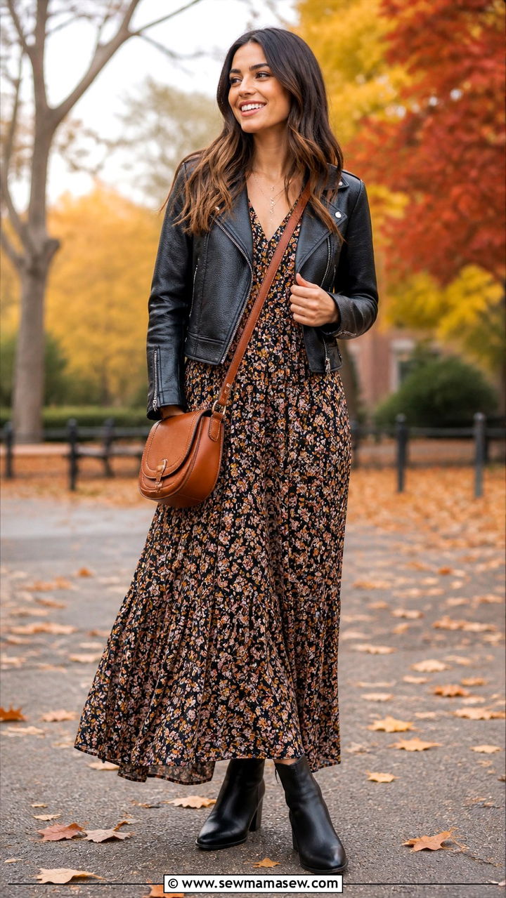 Maxi Dress With Belt - 40 cute maxi dress outfits