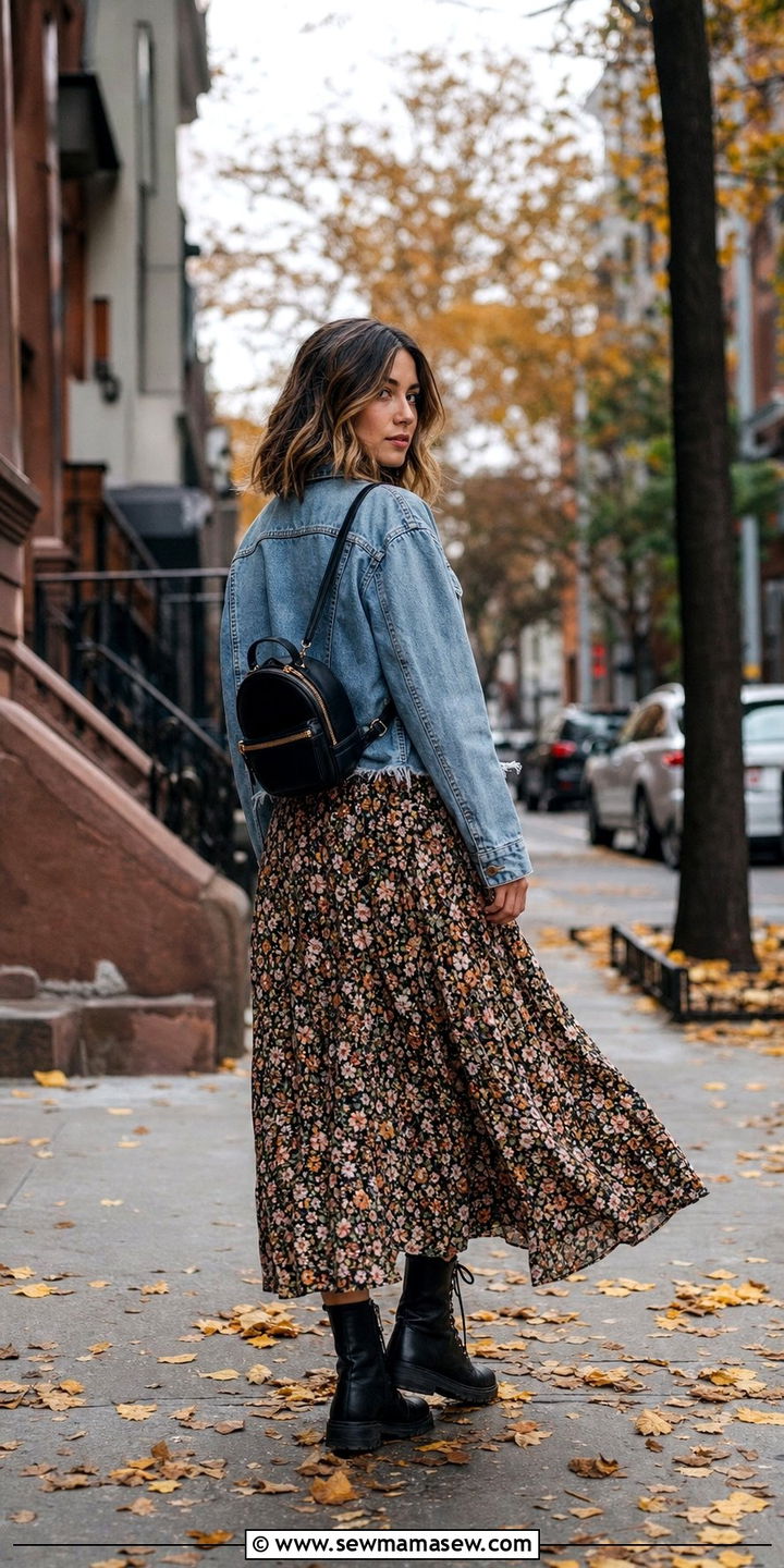 Maxi Dress With Combat Boots - 35 casual maxi dress outfits