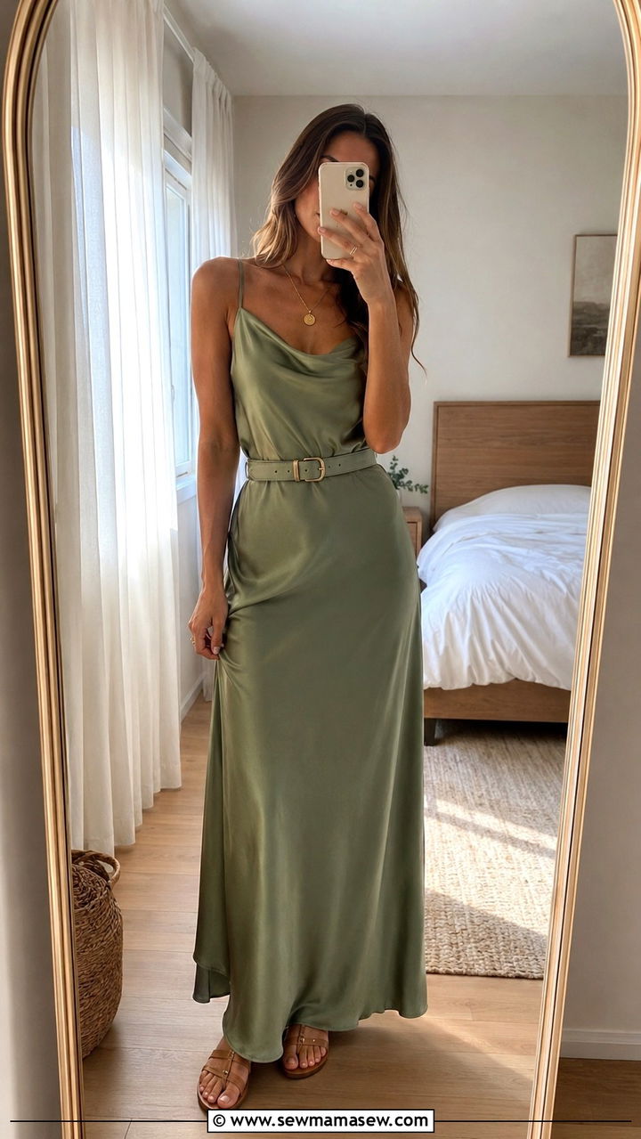 Maxi Dress With Defined Waist - 30 classy outfits for tall women