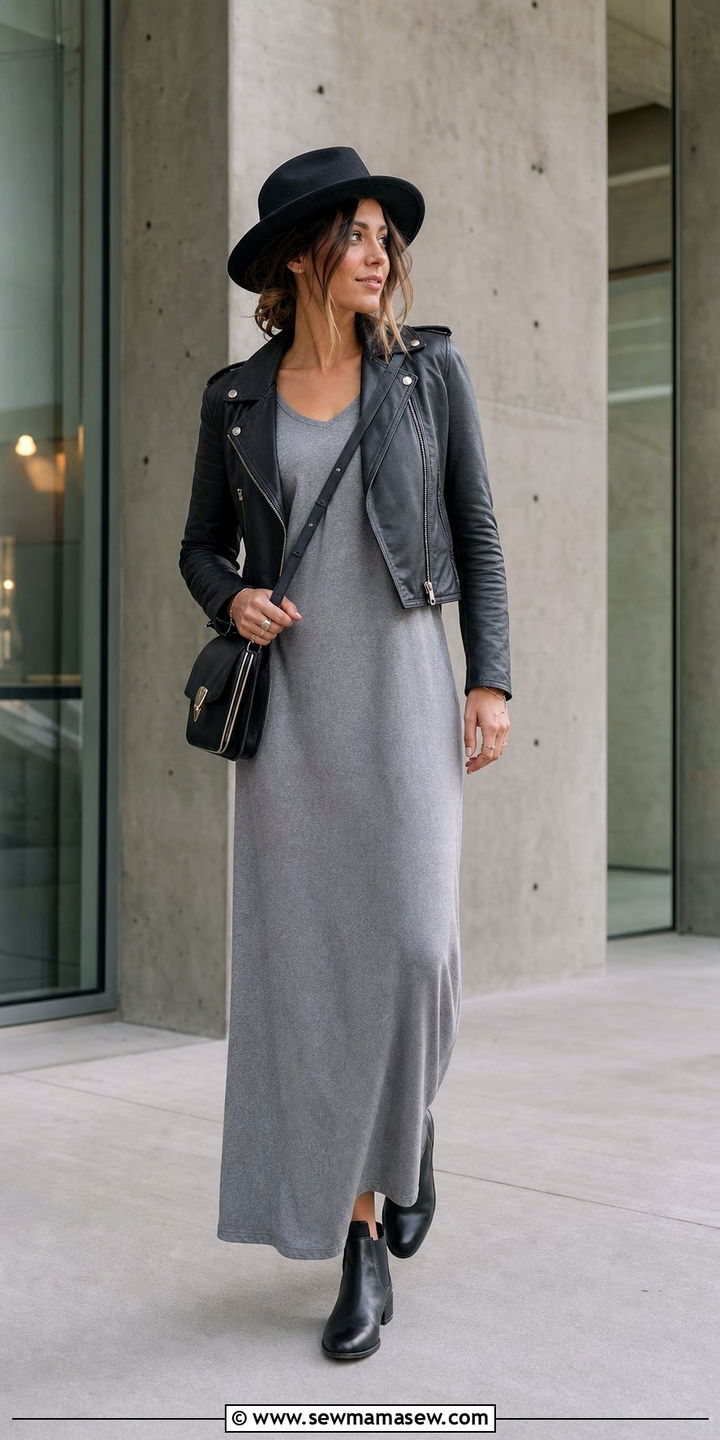 Maxi Dress With Fedora Hat - 35 casual maxi dress outfits