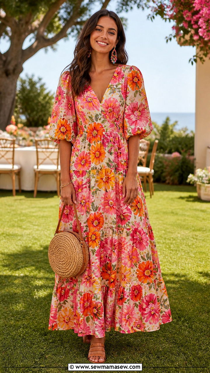 Maxi Dress and Sandals Spring Outfit - 40 Chic spring outfits