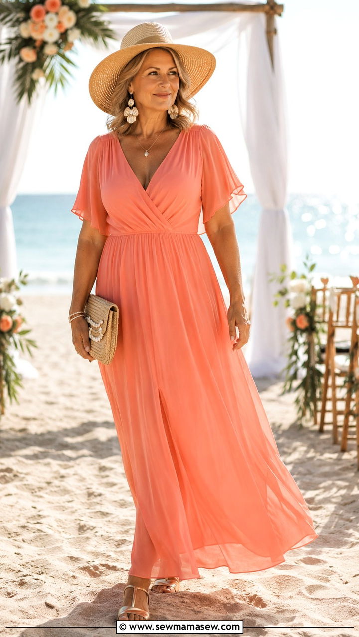 Maxi Dress for Beach Wedding Over 50 - 25 What to wear to a wedding over 50