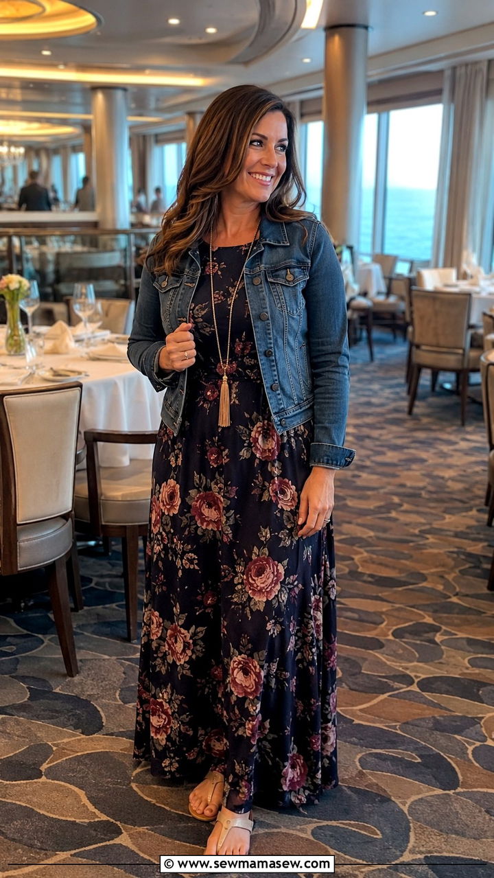 Maxi Dress for Evening Alaska Cruise Outfit - 25 Alaska cruise outfit ideas 2026