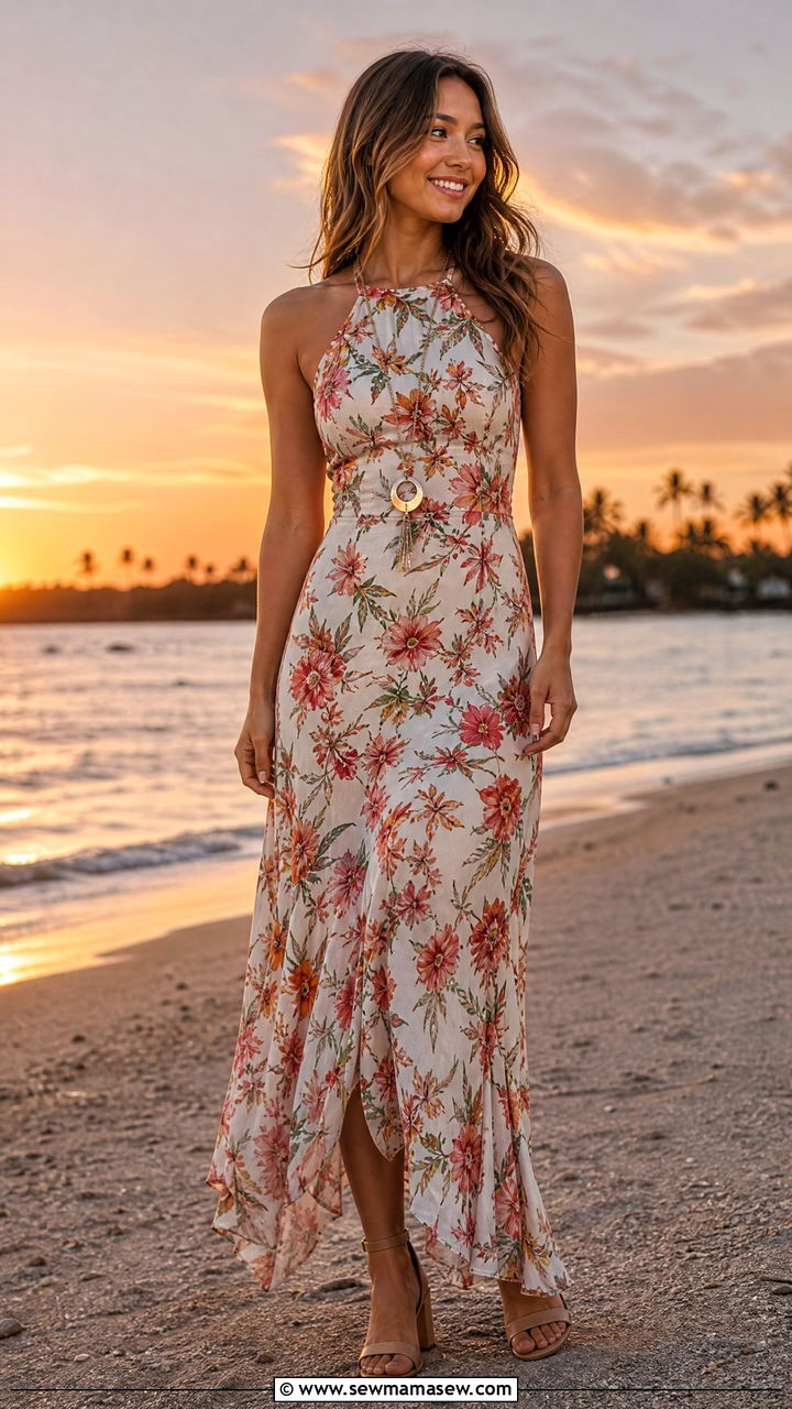 Maxi Dress for Petite Summer Outfit - 30 summer petite outfit ideas