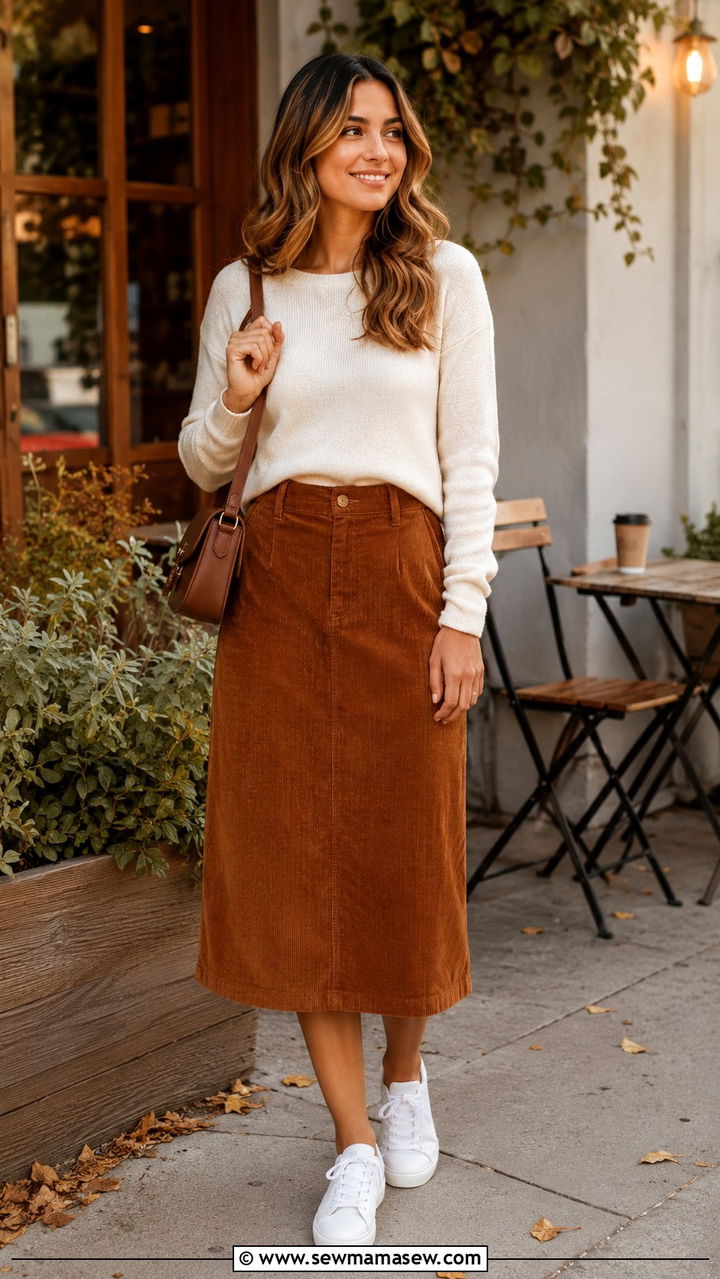 Maxi Shirt Dress With A Waist Cinching Belt - 30 transitional modest outfit ideas