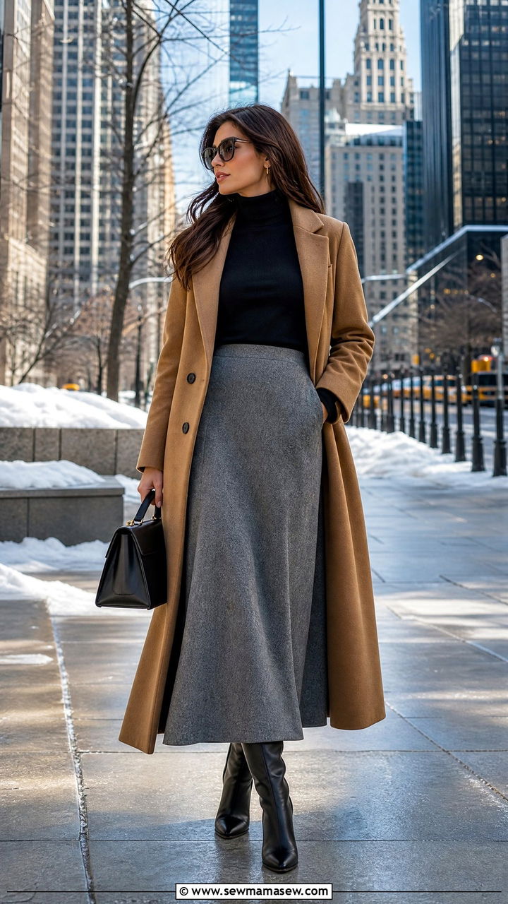 Maxi Skirt And Knee High Boots - 35 maxi skirt outfits inspo