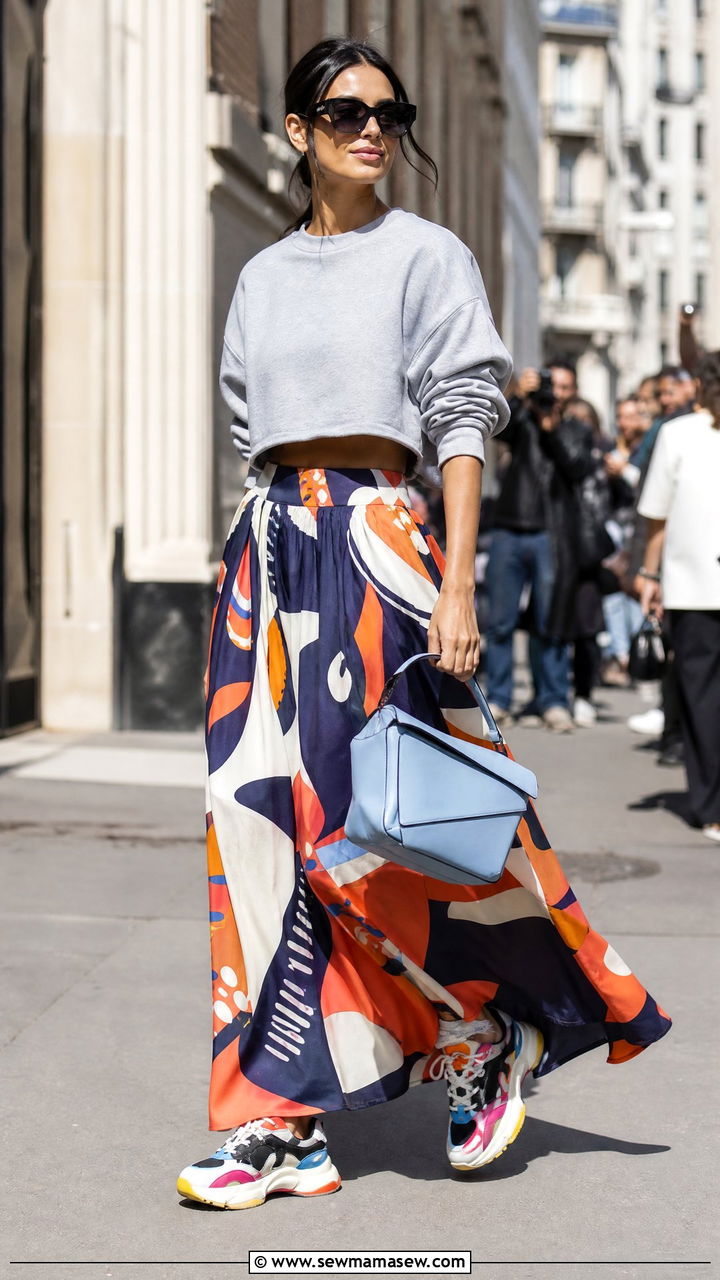 Maxi Skirt Street Style Outfit - 35 maxi skirt outfits inspo