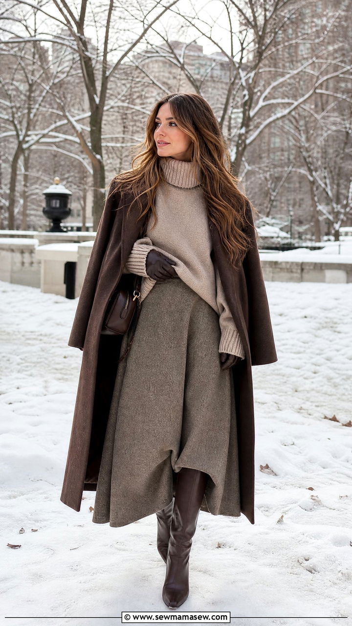 Maxi Skirt Winter Outfit - 35 maxi skirt outfit ideas for women