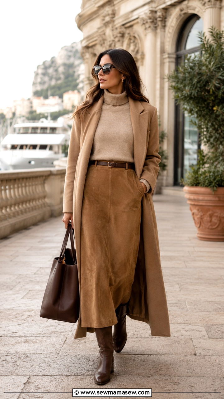 Maxi Skirt With Flat Knee High Boots Outfit - 30 Maxi skirt outfit ideas with boots