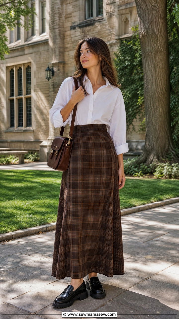 Maxi Skirt With Loafers - 35 maxi skirt outfits inspo