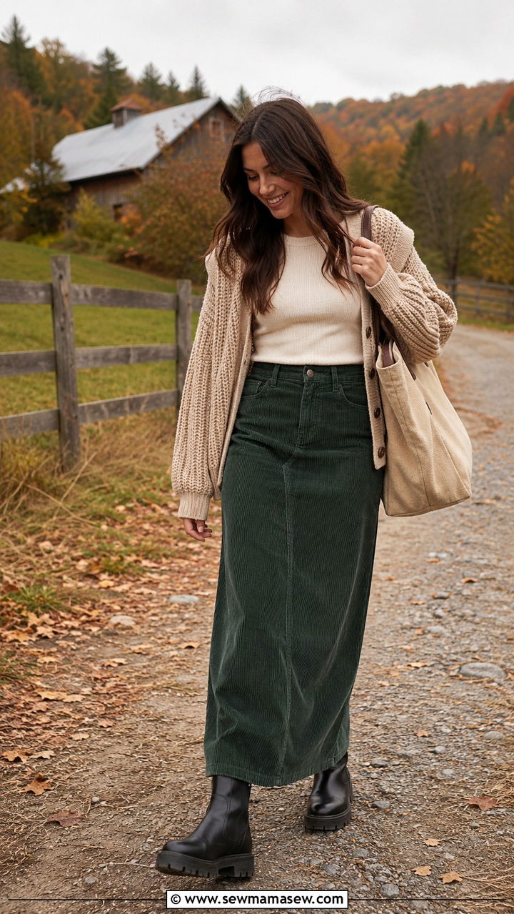 Maxi Skirt With Lug Sole Boots Outfit - 30 Maxi skirt outfit ideas with boots