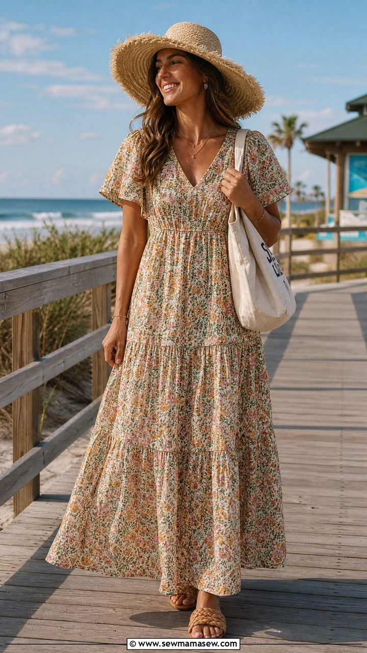 Maxi dress casual hot weather outfit - 35 hot weather outfits casual