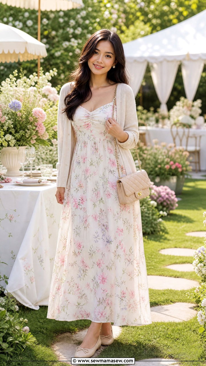 Maxi dress with ballet flats outfit - 35 How to style a maxi dress