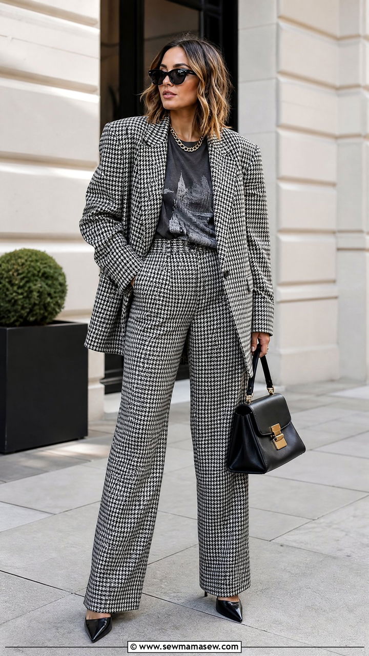 Maximalist Plaid Suit Outfit - 25 maximalist outfits inspo