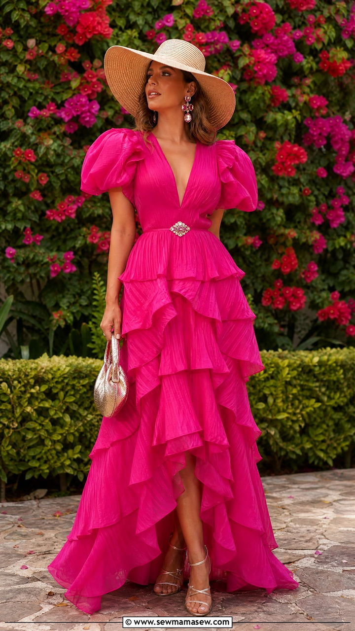 Maximalist Ruffled Dress Outfit - 25 maximalist outfits inspo
