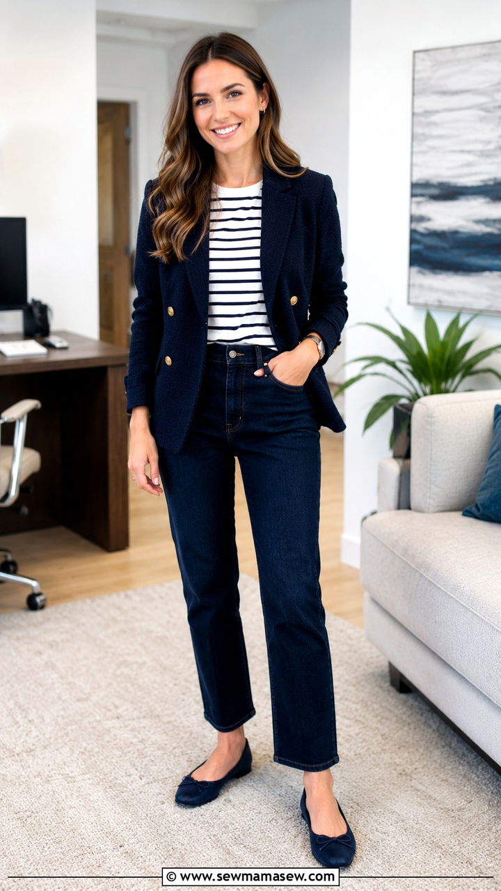 Medical Resident Casual Friday Outfit With Blazer and Jeans - 30 Medical resident outfit ideas
