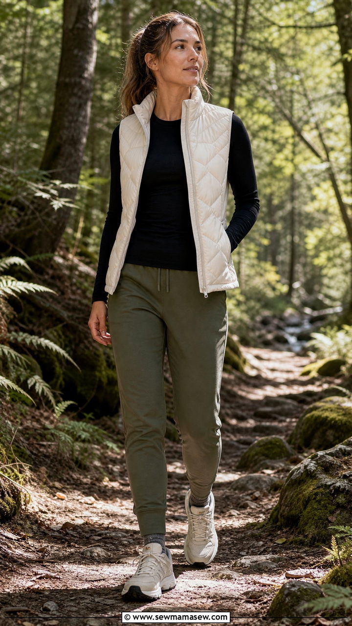 Merino wool base layer with puffer vest - 35 Layering outfits for changing weather