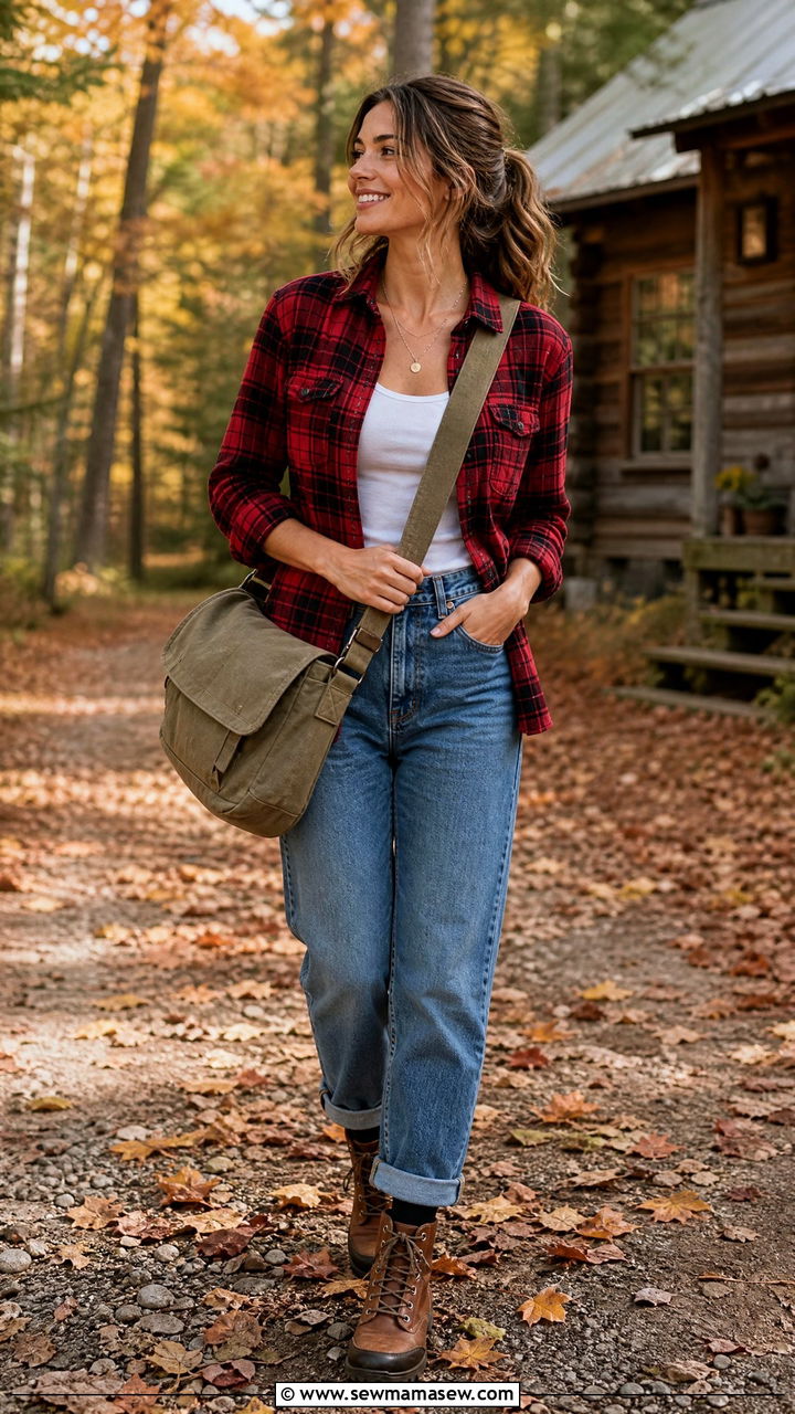 Messenger Bag With Flannel Shirt And Jeans - 30 Messenger bag outfit ideas