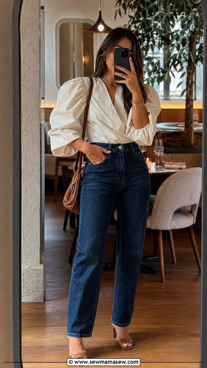 Metallic Two Piece Set With Heeled Sandals - 25 birthday outfits inspo