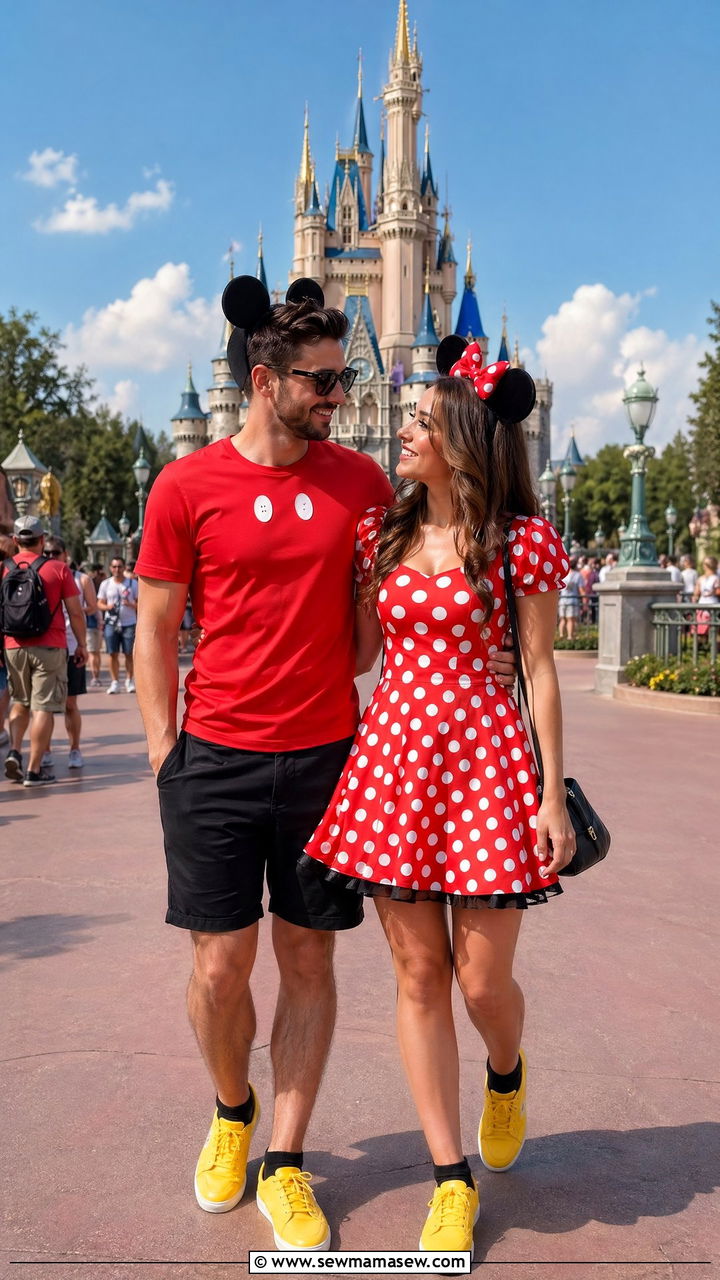 Mickey and Minnie Couple Outfit - 35 Disney outfit ideas for couples