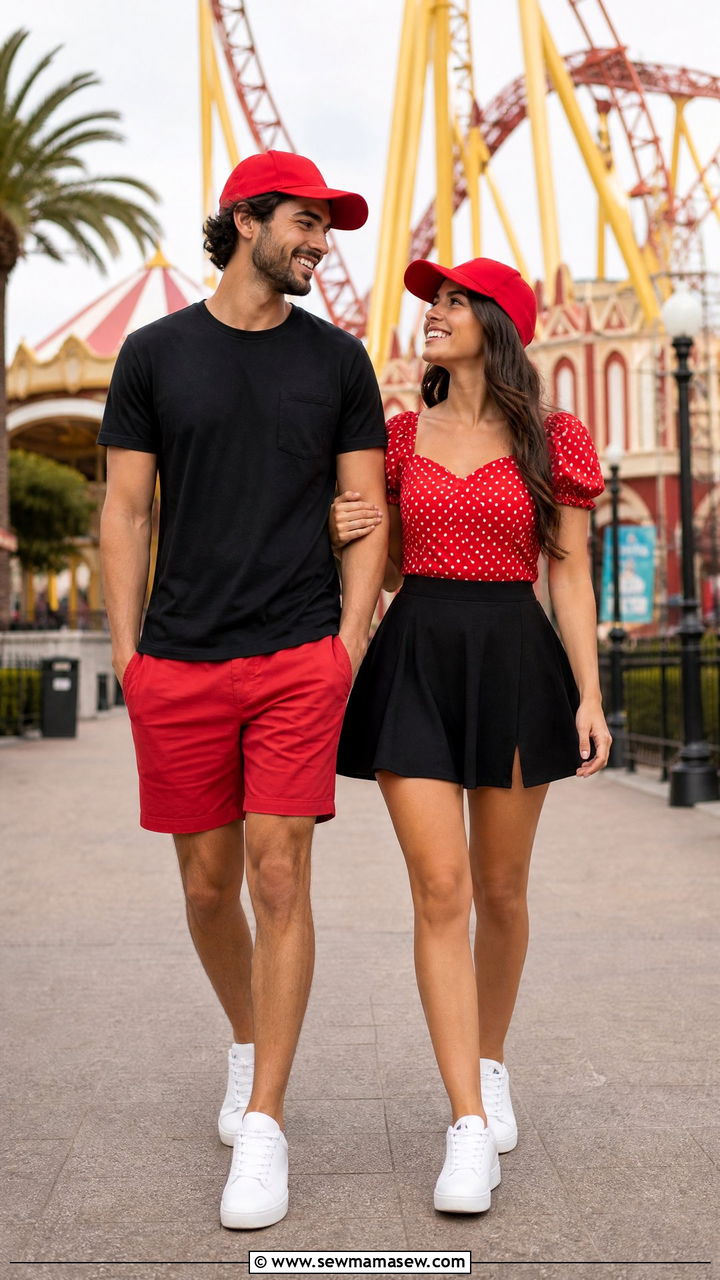 Mickey and Minnie Matching T Shirt Outfit - 30 Disney outfits matching