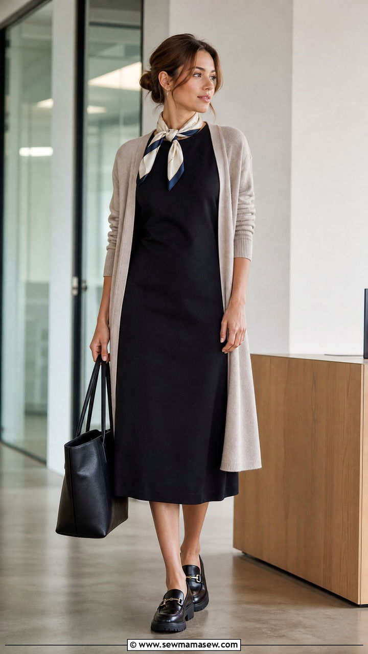 Midi Dress With Loafers Outfit - 35 how to style midi dress