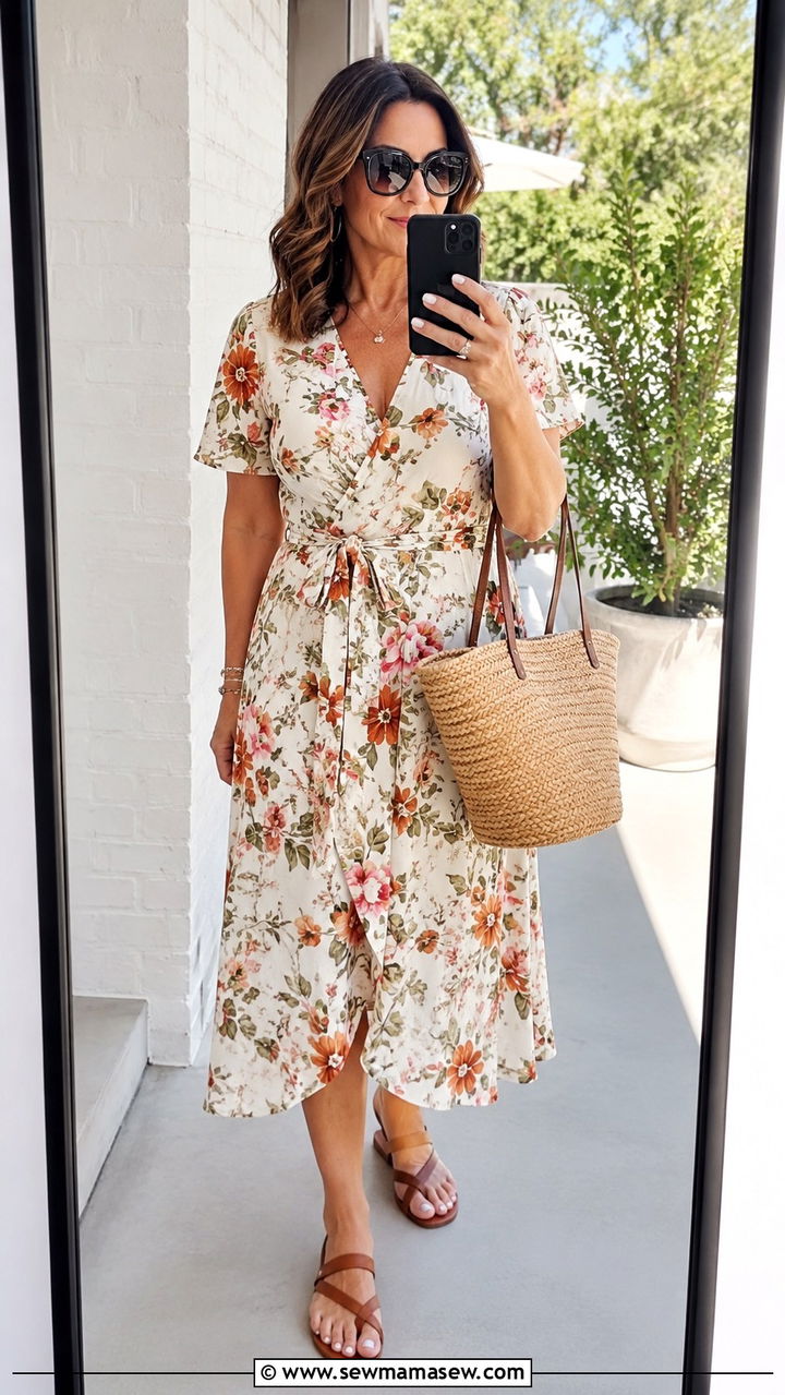Midi Dress With Sandals Outfit Over 40 - 30 Trendy outfit ideas for women over 40