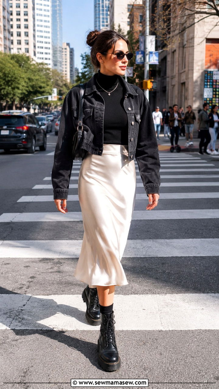 Midi Skirt and Combat Boots Outfit SXSW - 20 SXSW outfit ideas 2026