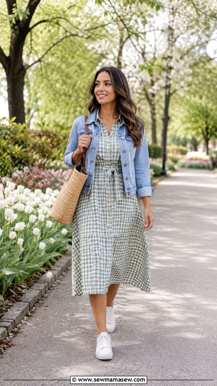 Midi Sweater Dress With Knee High Boots - 30 transitional modest outfit ideas