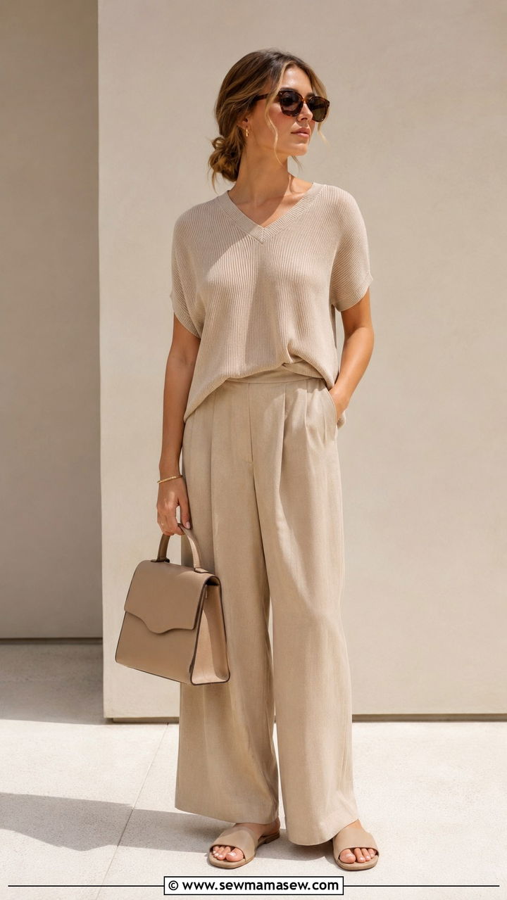 Midi dress and slide sandals spring - 20 spring outfits with slide sandals