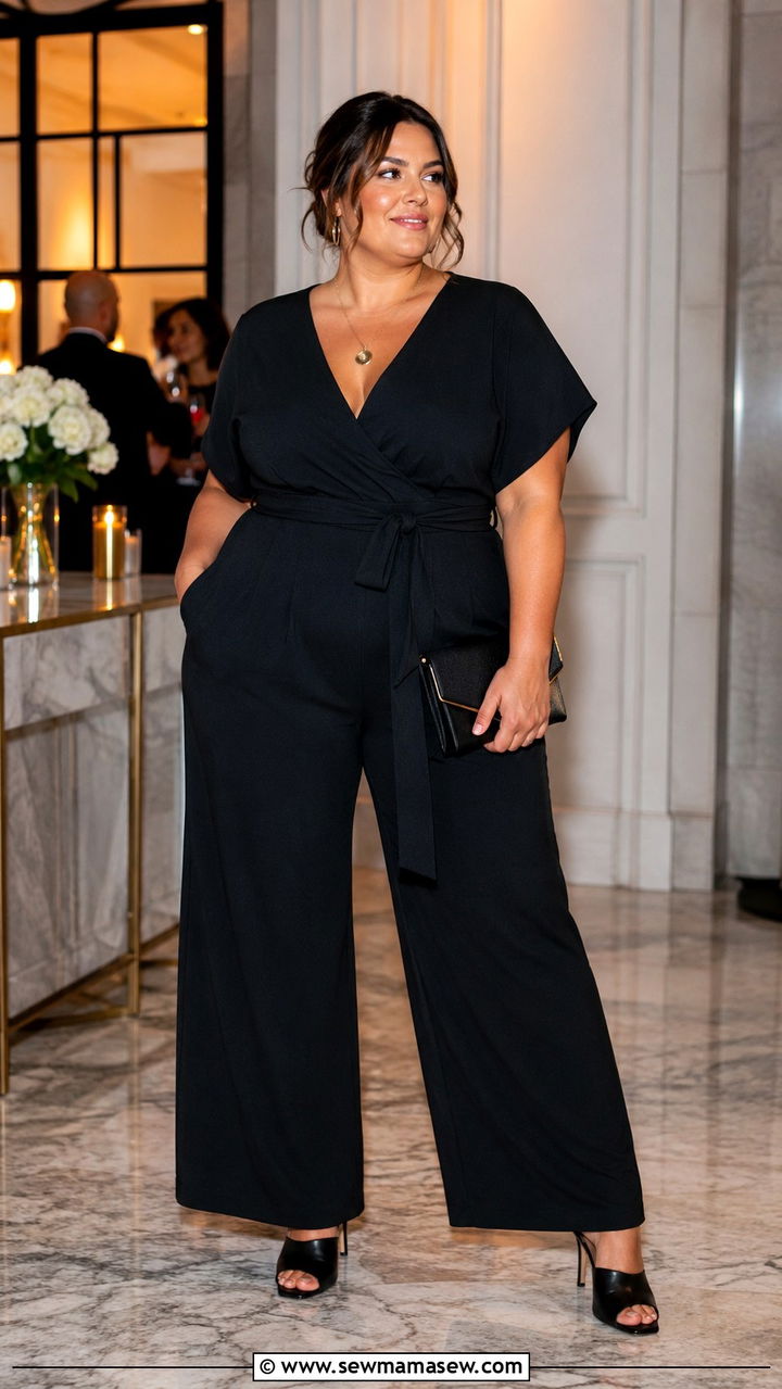 Midsize wide leg jumpsuit outfit - 30 Outfit ideas for midsize women
