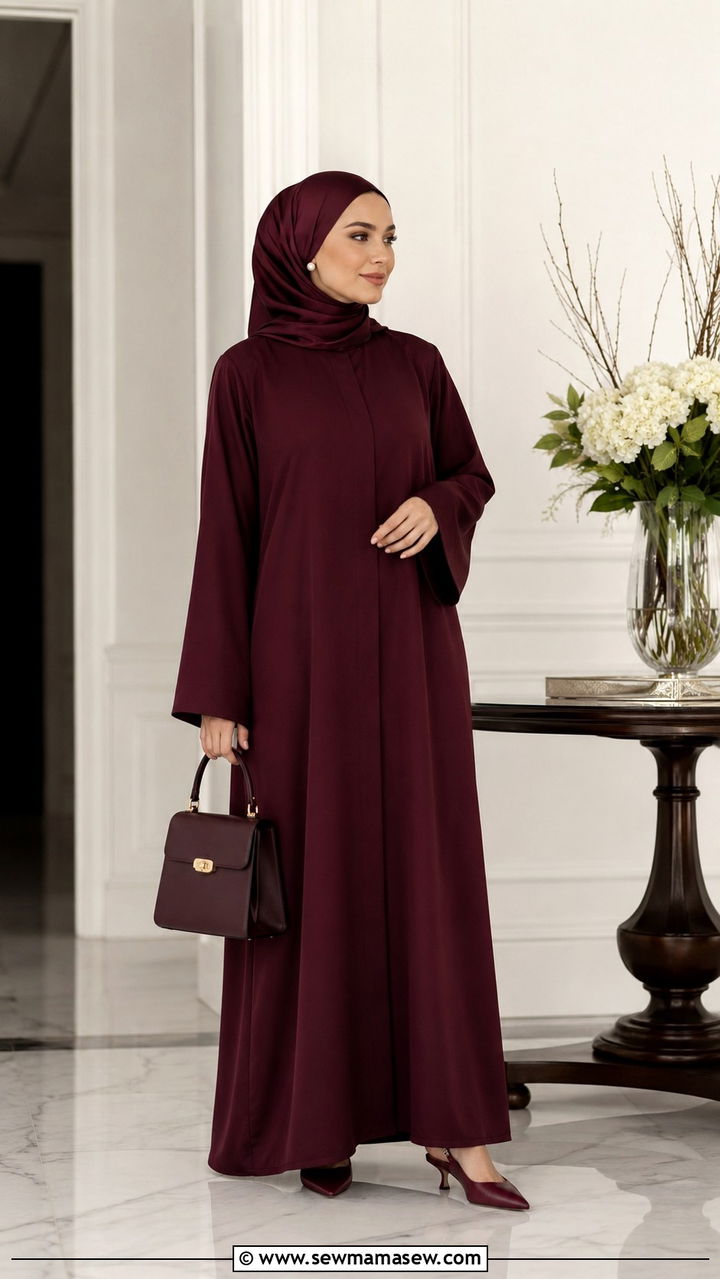 Minimalist Abaya With Kitten Heels - 30 Modest outfit ideas with abaya