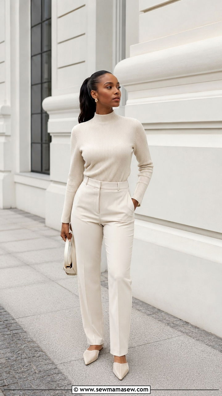 Minimalist Monochrome Outfit - 25 Nairobi outfit ideas
