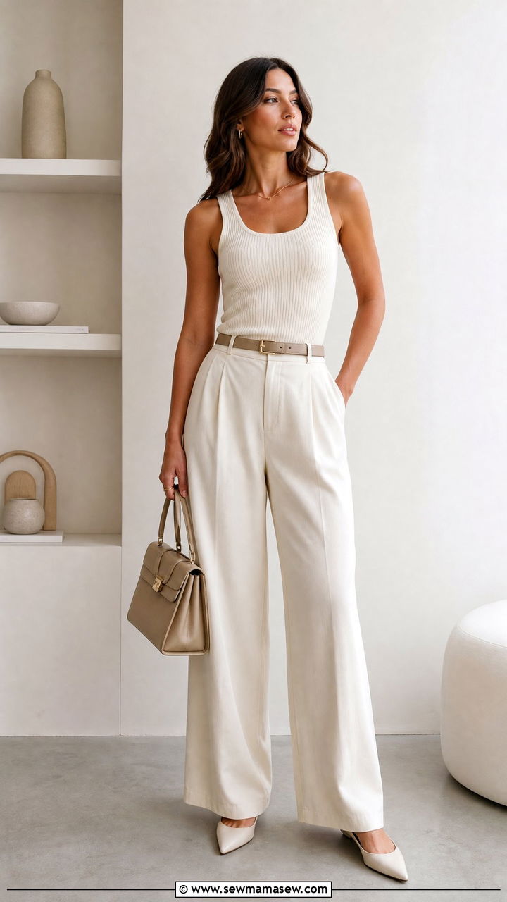 Minimalist Monochrome Outfit - 25 fashion inspo outfits aesthetic