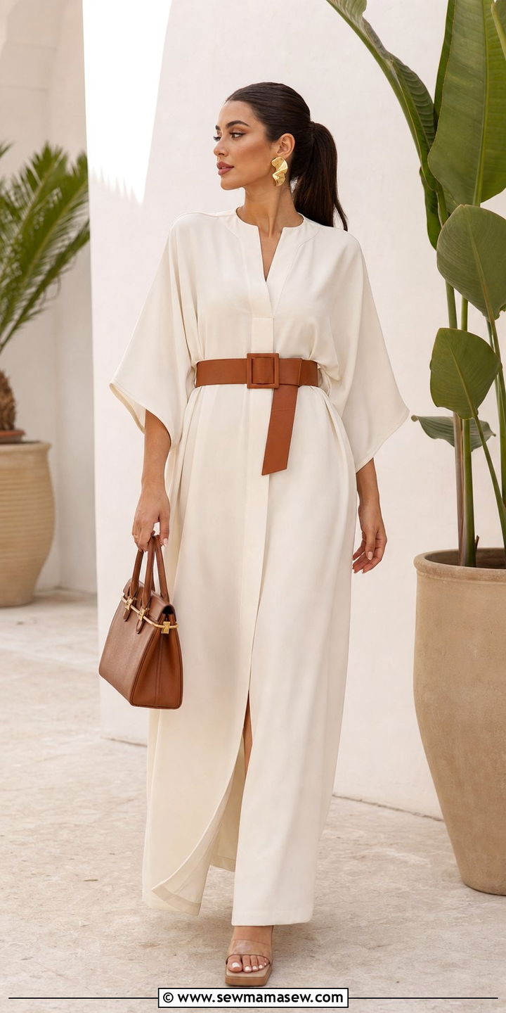 Minimalist Moroccan Kaftan Outfit - 25 Eid outfit ideas Moroccan