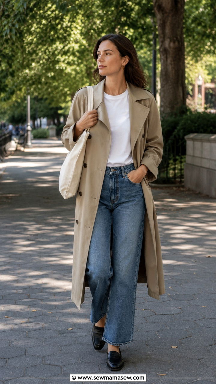 Minimalist Outfit with Beige Trench Coat 2026 - 30 Minimalist outfit ideas 2026