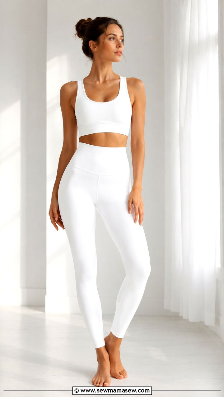 Minimalist White Pilates Outfit - 30 Pilates outfit ideas 2026