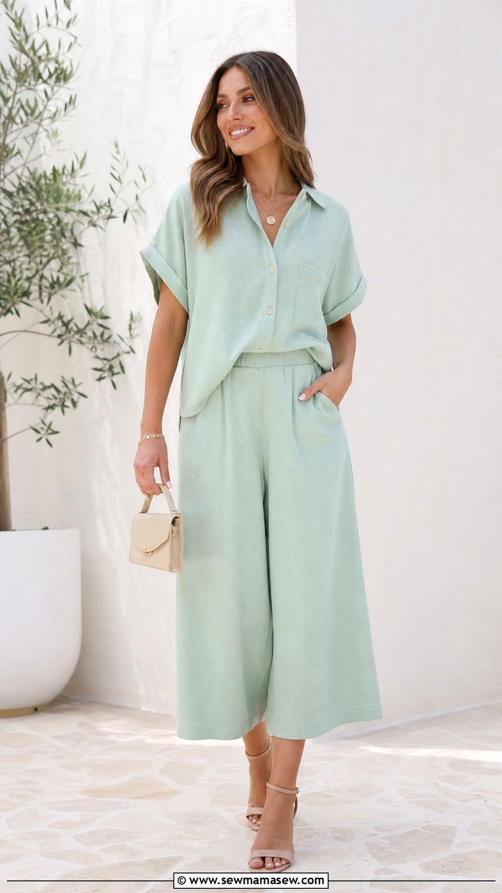 Mint Green Co Ord Set with Heels Outfit - 25 Mint green outfit ideas 2026
