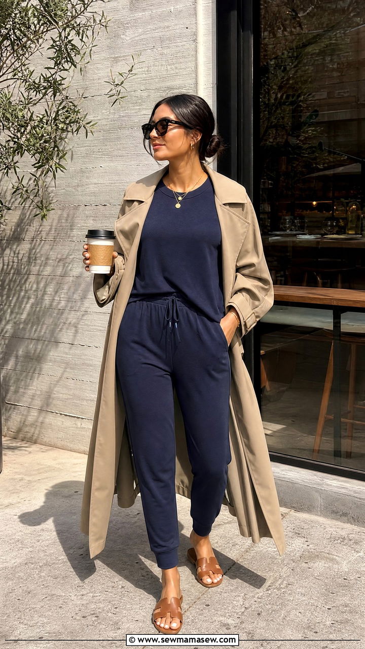 Modal Blend Tee And Joggers Lounge Set - 25 Loungewear matching set outfit ideas