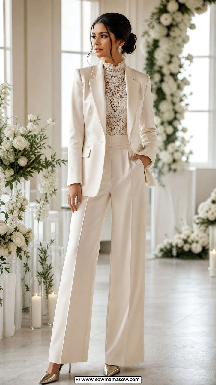 Modest Bridesmaid Pantsuit Outfit - 25 Modest outfit ideas for bridesmaid