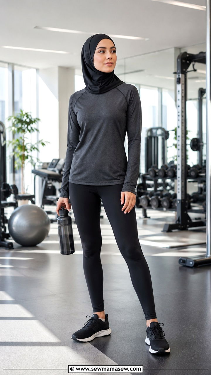 Modest Gym Activewear Set - 30 Islamabad outfit ideas