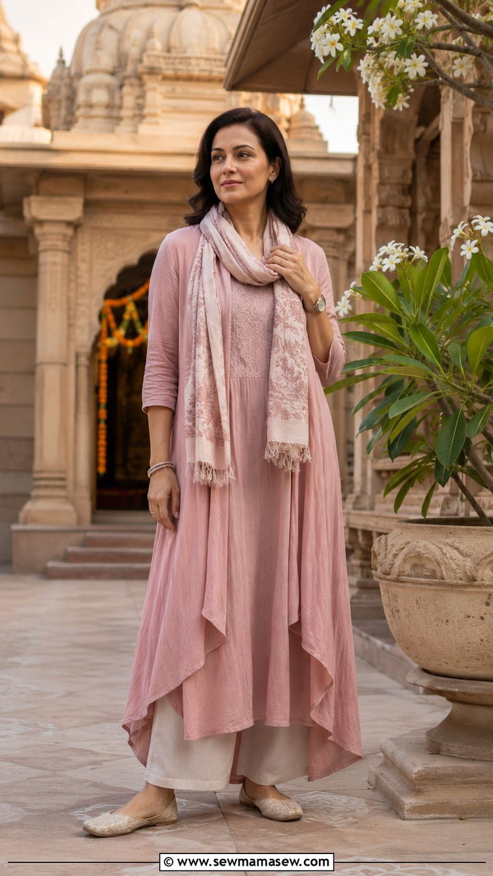 Modest Layered Outfit for Temple Visits - 30 Lunar new year outfit ideas