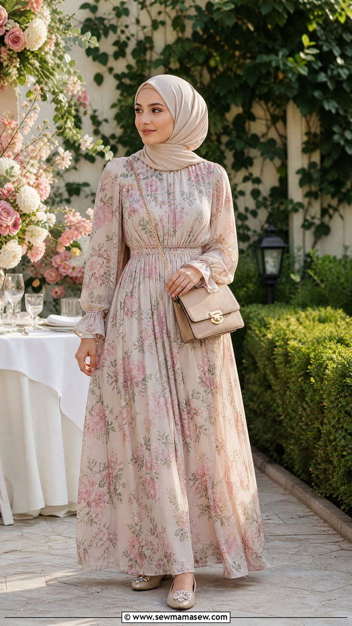 Modest Maxi Dress Birthday Outfit With Elegant Accessories - 25 modest birthday outfit ideas