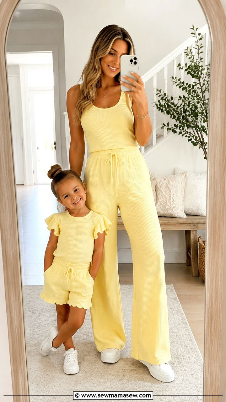 Mommy and Me Pastel Matching Set - 30 Spring mommy and me outfits