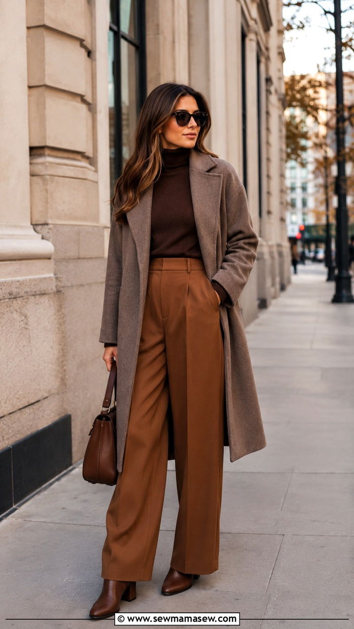 Monochromatic Brown Outfit - 30 Earth tone outfit ideas