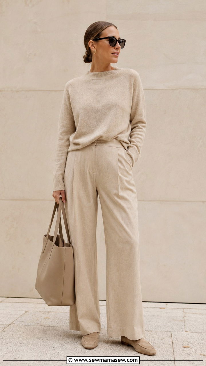 Monochrome Beige Outfit For Office - 30 Developer outfit ideas