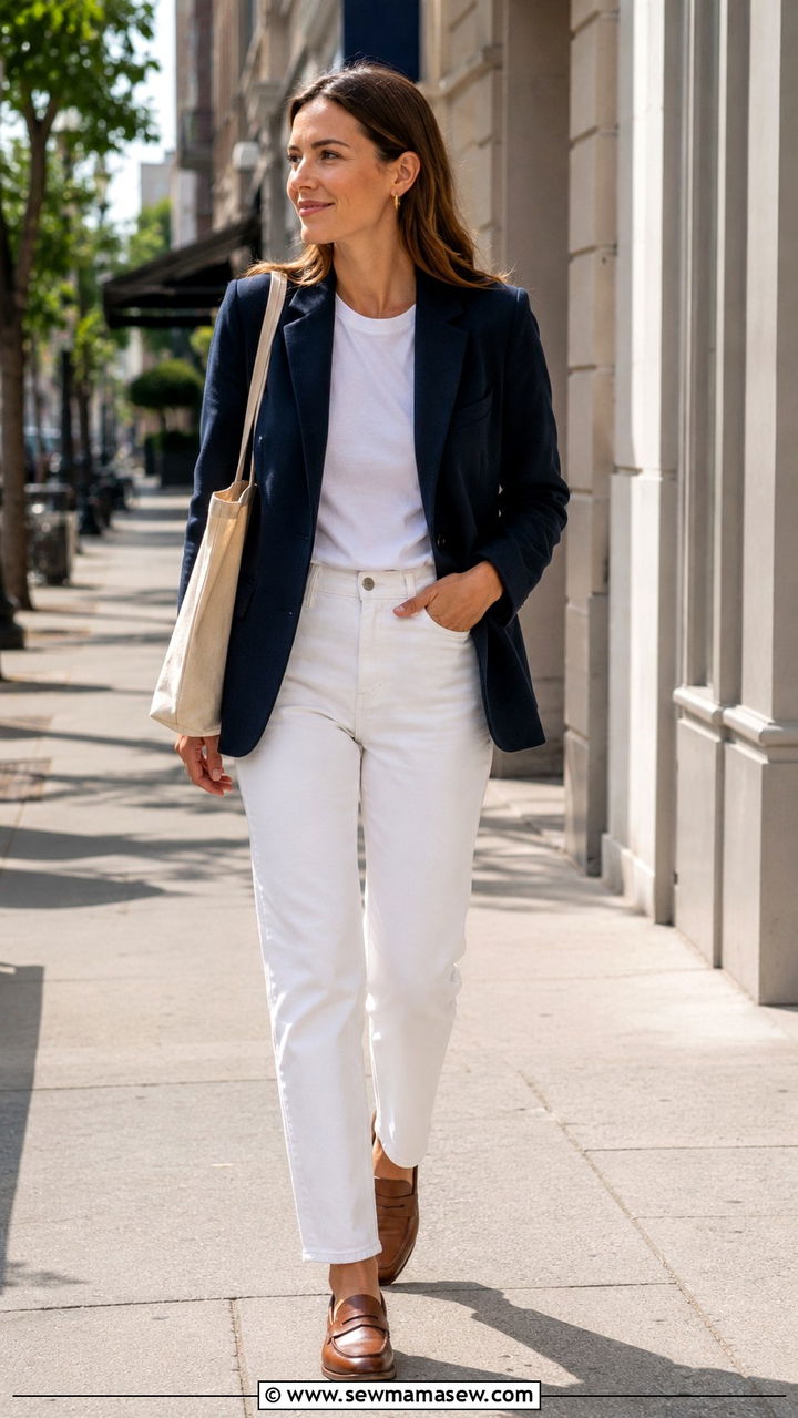 Monochrome Beige Suit for Office - 30 Spring work capsule wardrobe
