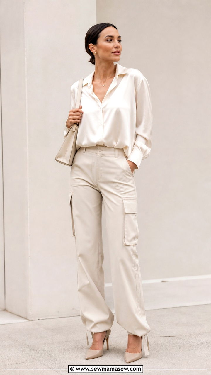Monochrome Cargo Pants Outfit - 40 cargo pants outfits ideas