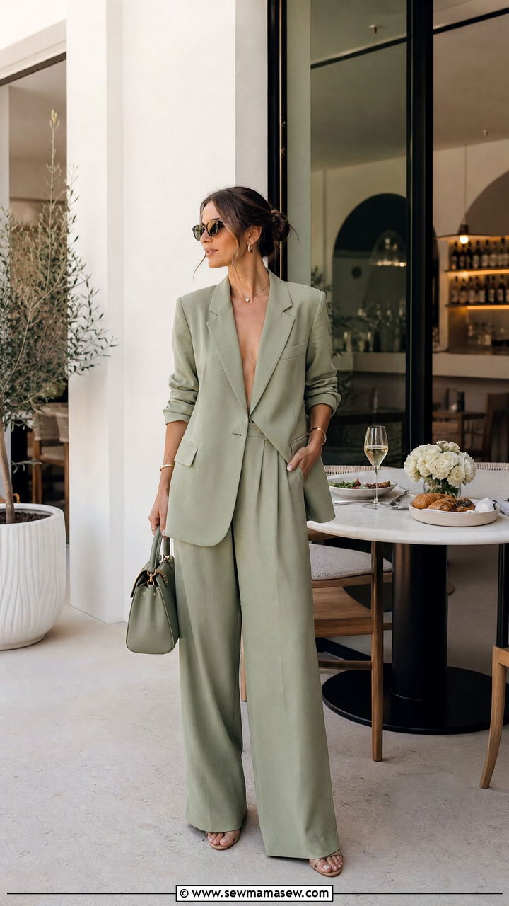 Monochrome Co Ord Birthday Brunch Outfit - 35 Birthday brunch outfit ideas